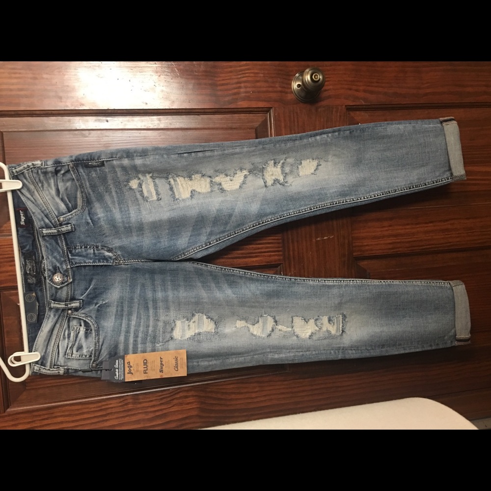 BRAND NEW Silver boyfriend size 27x29